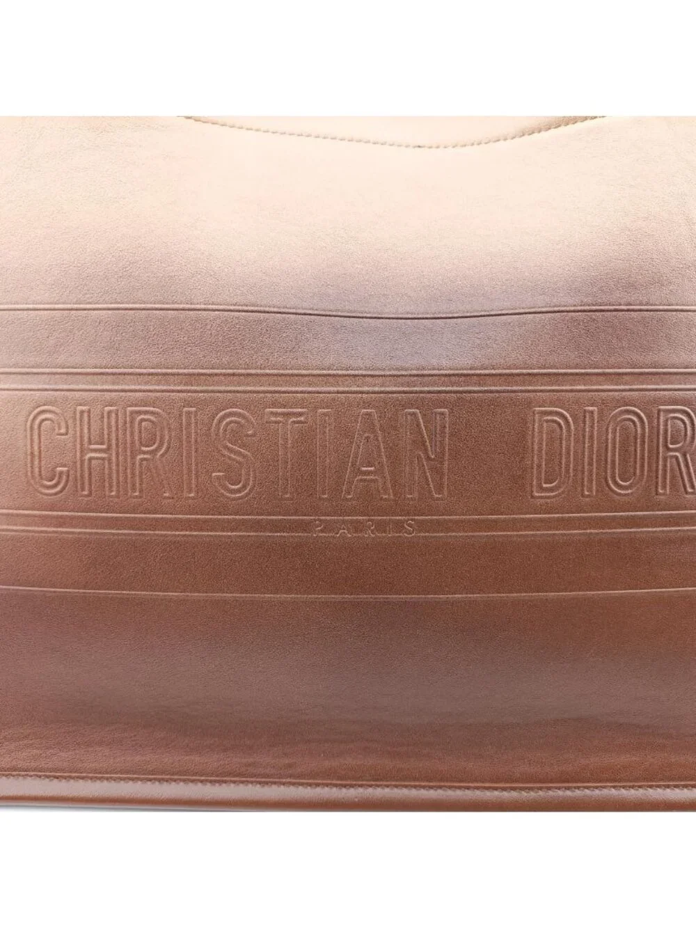 Dior Book Tote Brown Leather